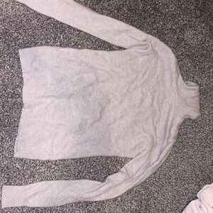 Ann Taylor Light Gray Turtleneck Sweater